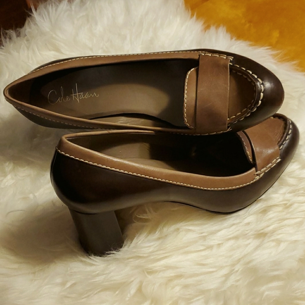 Cole Haan Nike Air Brown Heeled Pumps - Size 10B